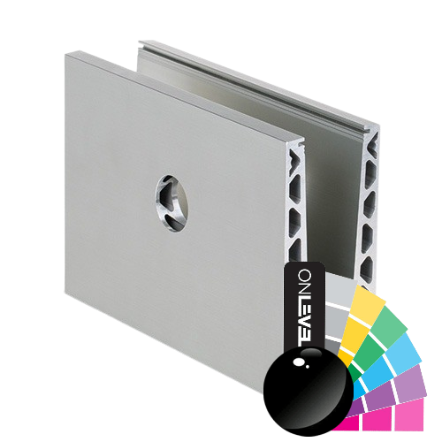 TL-6021 Glasprofil  L=5000mm Aluminium RAL glänzend