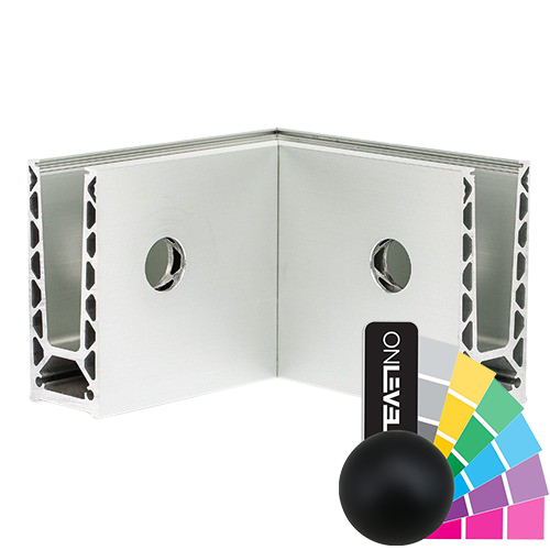 TL-6021 Binnenhoek 90° aluminium RAL mat