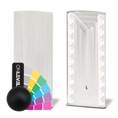 TL-6021 Ändlock vänster aluminium RAL (grov)