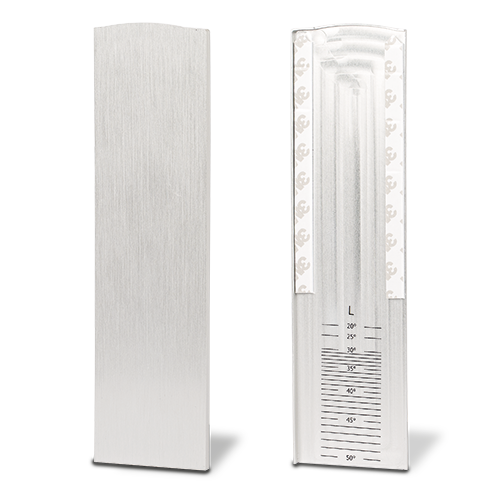 TL-6021 Embout gauche avec habillage pour escaliers aluminium anodisé
