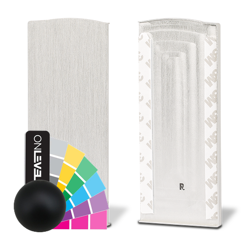 TL-6021 Eindkap rechts met afdekkap aluminium RAL mat