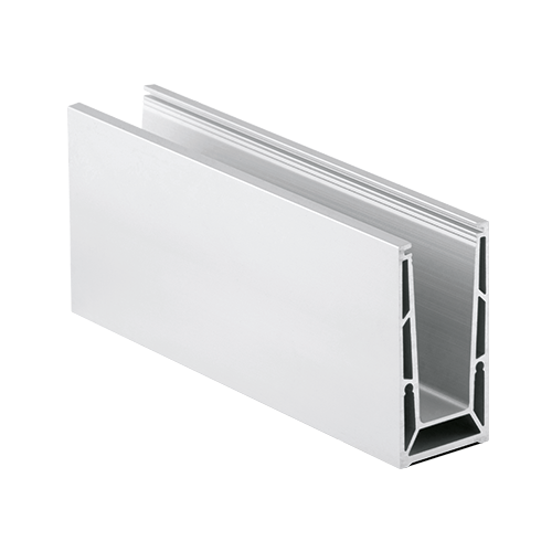 TL-6500 Glas profiel L=5000mm aluminium onbehandeld