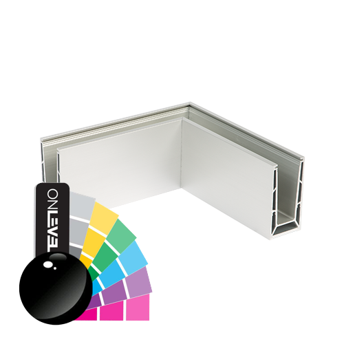 TL-6500 Angle 90° intérieur/extérieur alum. RAL brillant