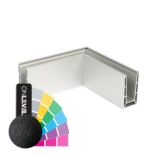 TL-6500 Eckverbinder 90° innen/außen Aluminium RAL struktur