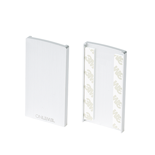 TL-6500 Eindkap links/rechts alum. nat. geanodiseerd