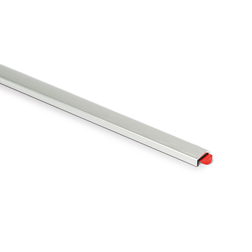 Verre protection pour verre 12-13.5mm L=3000mm, aluminium ARMOR RAL (auto-adhésif incl. )