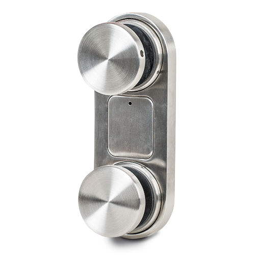 Glas adapter Ø60mm t=10mm rvs 304 geborsteld