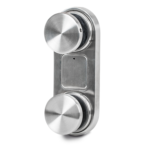 Glas adapter Ø60mm t=10mm rvs 316 geborsteld
