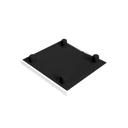 GUARDIAN OF THE UNIVERSE staander eindkap onderzijde 58x58mm, alum. nat. geanodiseerd