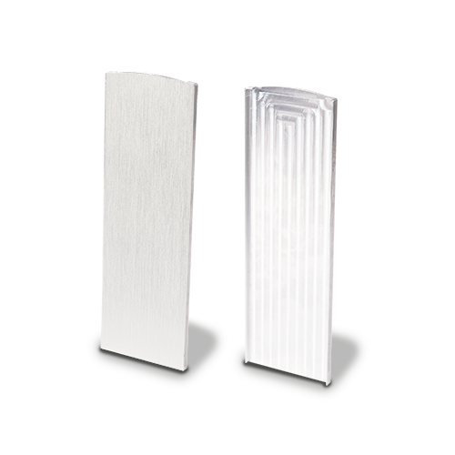 Endcap TL-6050 left/right for stairway, aluminum natural anodized