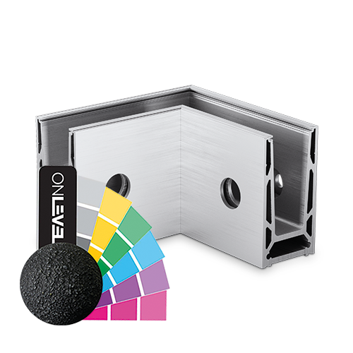 TL-6051 Binnenhoek 90° aluminium RAL (struct.)