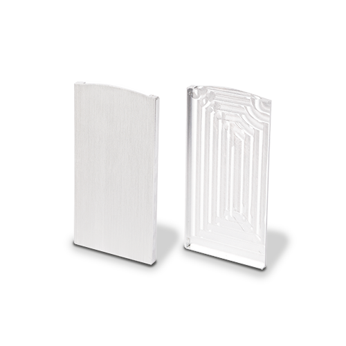 TL-6051 Eindkap links aluminium onbehandeld