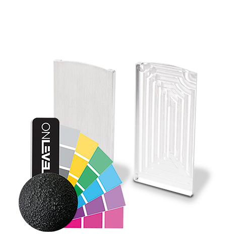 TL-6051 Eindkap links aluminium RAL mat