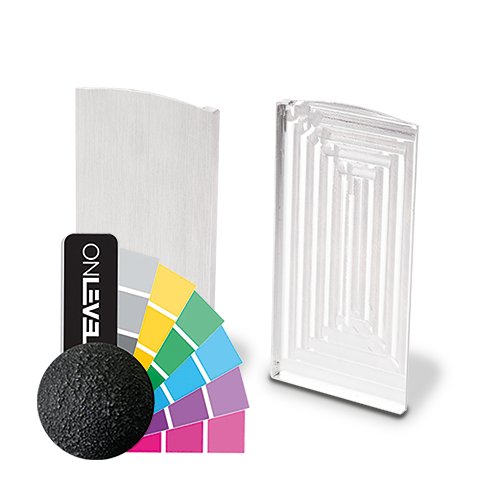 TL-6051 Eindkap links met afdekkap aluminium RAL mat