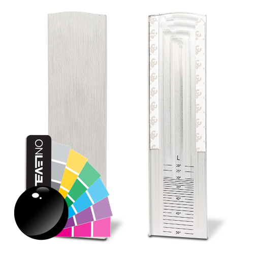 TL-6051 Embout gauche avec habill. pour les escaliers alum. RAL brillant