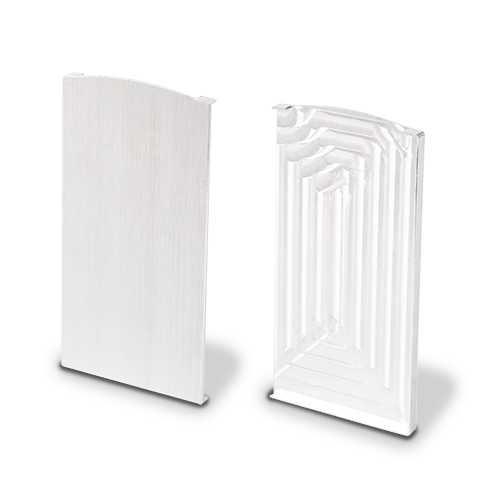 TL-6051 Endcap right aluminum mill finish