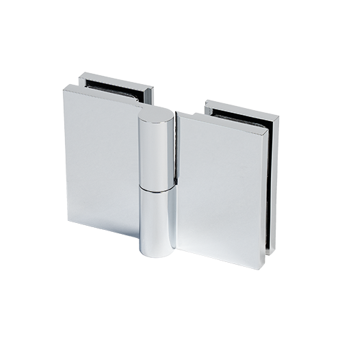 LIFT douchedeur scharnier omhoog/omlaag glas-muur 180° rechts glas 8/10mm, messing verchroomd