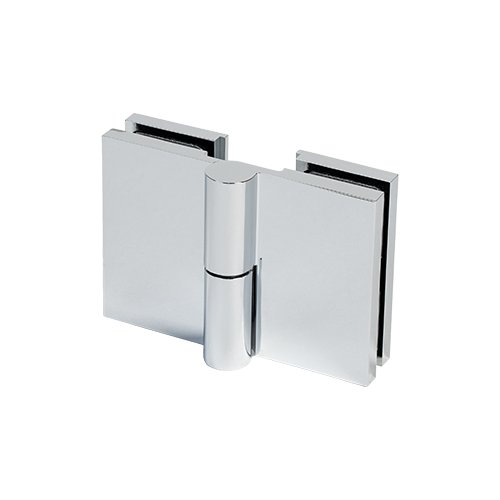 LIFT douchedeur scharnier omhoog/omlaag glas-muur 180° links glas 8/10mm, messing verchroomd