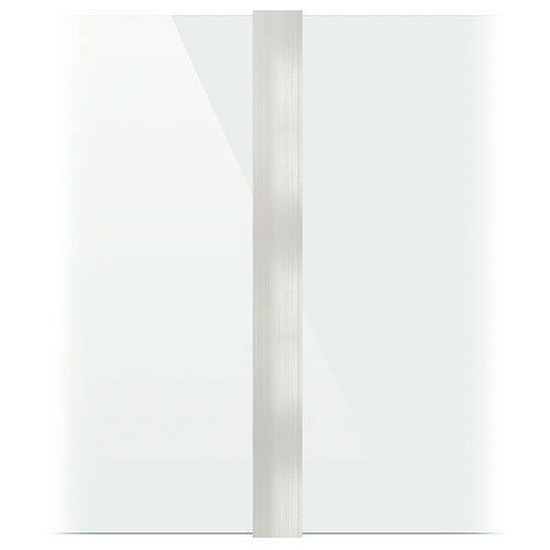 SKYFORCE-Top Mittelstütze inkl. Gummisatz für Glas 10.76/12.76mm Höhe 500mm, Aluminium natur eloxiert