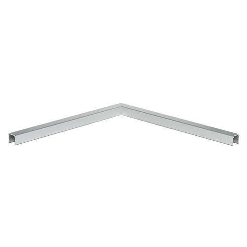 Hoek 90° U-profiel 30x28x2mm, aluminium natuur geanodiseerd
