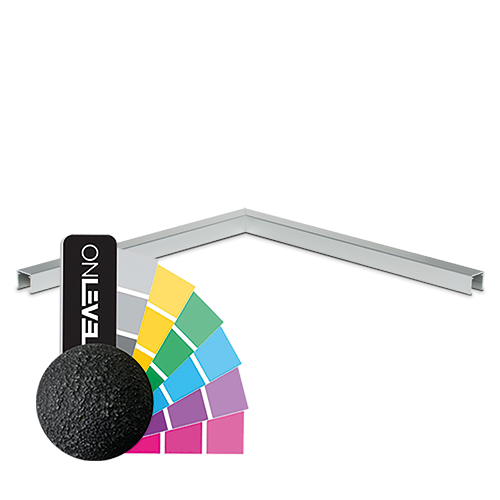 Ecke 90° U-Profil 42x34x3mm, Alum. RAL struktur
