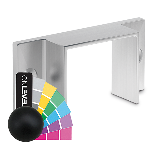 Wall support U-profile 42x34x3mm aluminum RAL mat