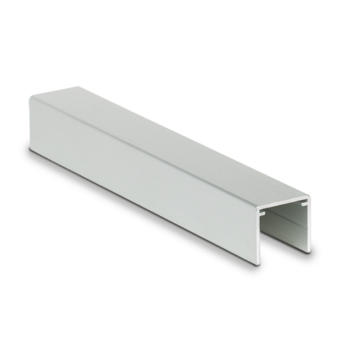 Handleuning U-profiel 30x28x2mm L=5000mm, alum. nat. geanodiseerd