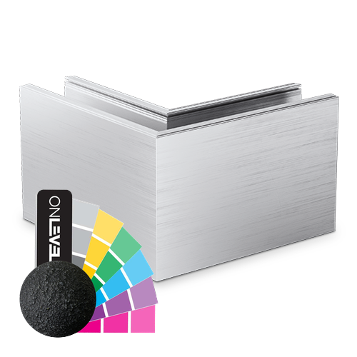 TL-6080 Eckverbinder 90° innen/außen Aluminium RAL struktur