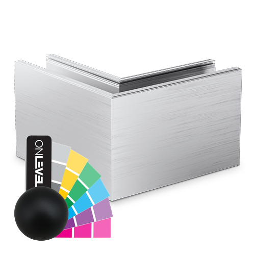 TL-6080 Hoek 90° binnen/buiten aluminium RAL mat