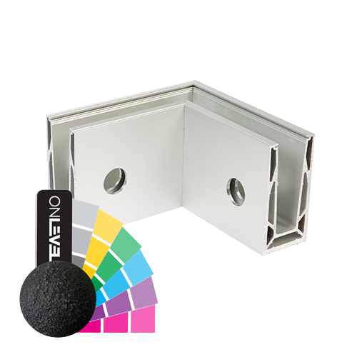 TL-6081 Binnenhoek 90° aluminium RAL (struct.)