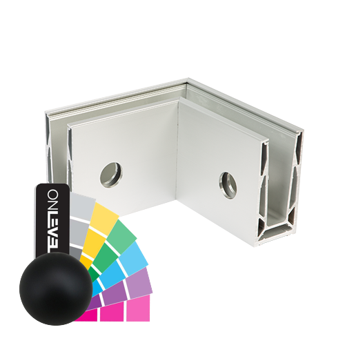 TL-6081 Innenecke 90° Aluminium RAL matt