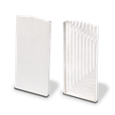 TL-6081 Eindkap links met afdekkap aluminium onbehandeld