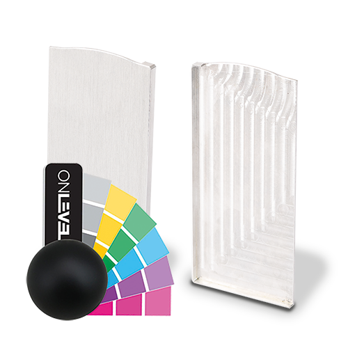 TL-6081 Eindkap links met afdekkap aluminium RAL (struct.)