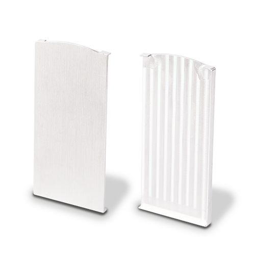 TL-6081 Eindkap rechts aluminium onbehandeld