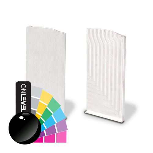 TL-6081 Embout droit avec alum. RAL brillant aluminium RAL