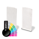 TL-6081 Embout droit avec alum. RAL brillant aluminium RAL