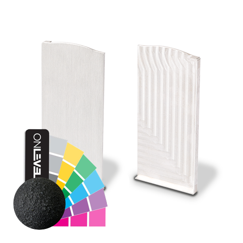 TL-6081 Embout droit avec aluminium RAL mat aluminium RAL mat
