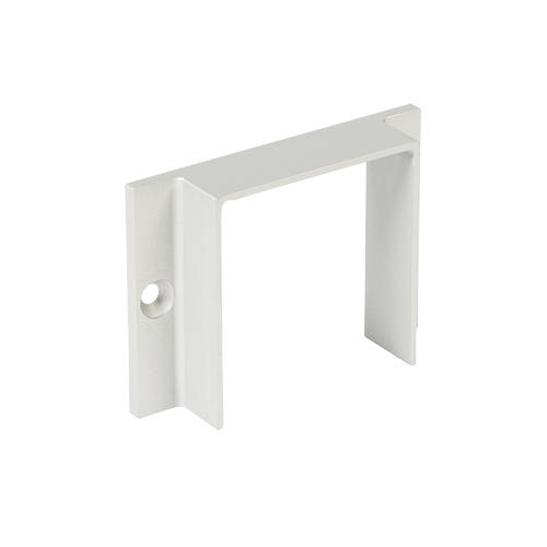 LAZORTRACK muurflens 56x60mm, alum. nat. geanodiseerd