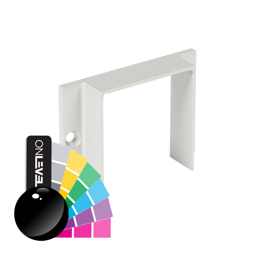 LAZORTRACK Raccord mural 56x60mm 56x60mm, alum. RAL brillant