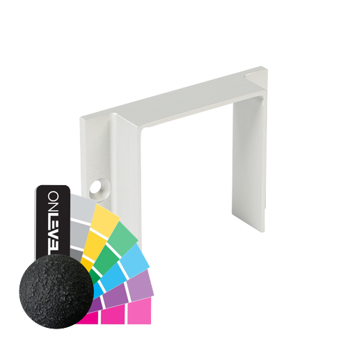 LAZORTRACK Raccord mural 56x60mm alum. RAL structuré