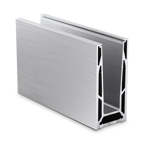 TL-6140 Glass profile  L=5000mm aluminum mill finish