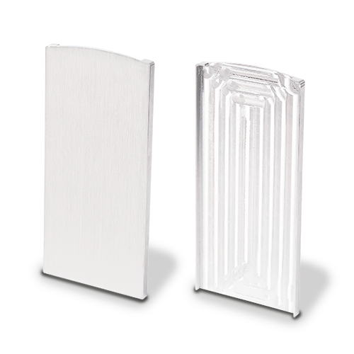 TL-6140 Endekap venst./hØjre aluminium natur eloksert