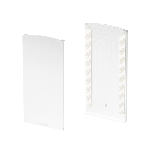 TL-6141 Endkappe rechts mit Abdeckleiste Aluminium unbehandelt