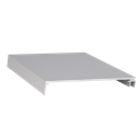 Top-cover slim met opening 120mm, L=5000mm, aluminium onbehandeld