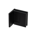 EXCITE douchedeur scharnier glas-wand 90°, 2-richtingen glas 8/10mm, messing Stealth Black