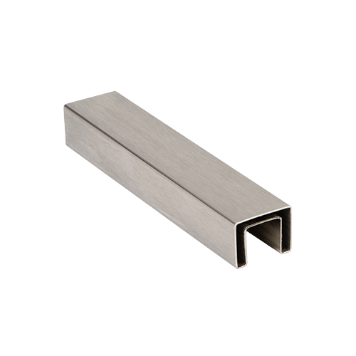 Glashandreling 40x30x1mm L=5mtr rvs 304 geborsteld