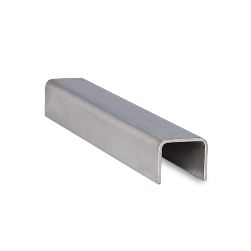 Handlauf U-Profil 30x25x2mm, L=4000mm V2A gebürstet