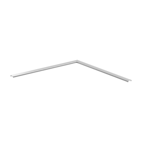 Verre protection d'angle 90° horizontal, verre 12-13.5mm (auto-adhésif incl. ), inox 316 brossé