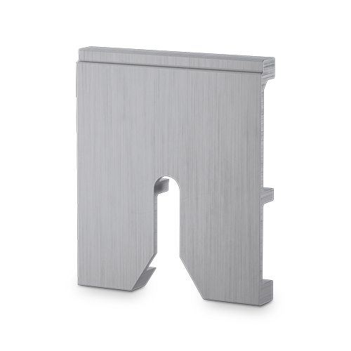 TL-6081 Afstandhouder dikte 15mm alum. nat. geanodiseerd