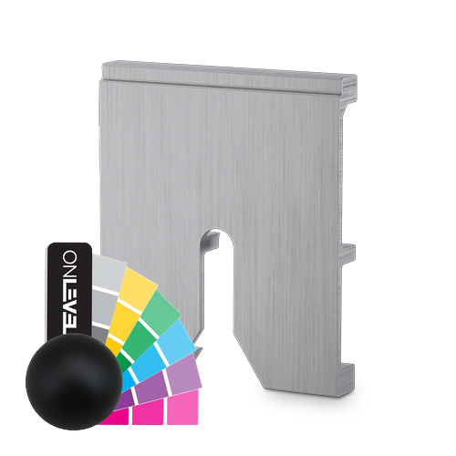 TL-6081 Afstandhouder dikte 15mm alum. RAL mat